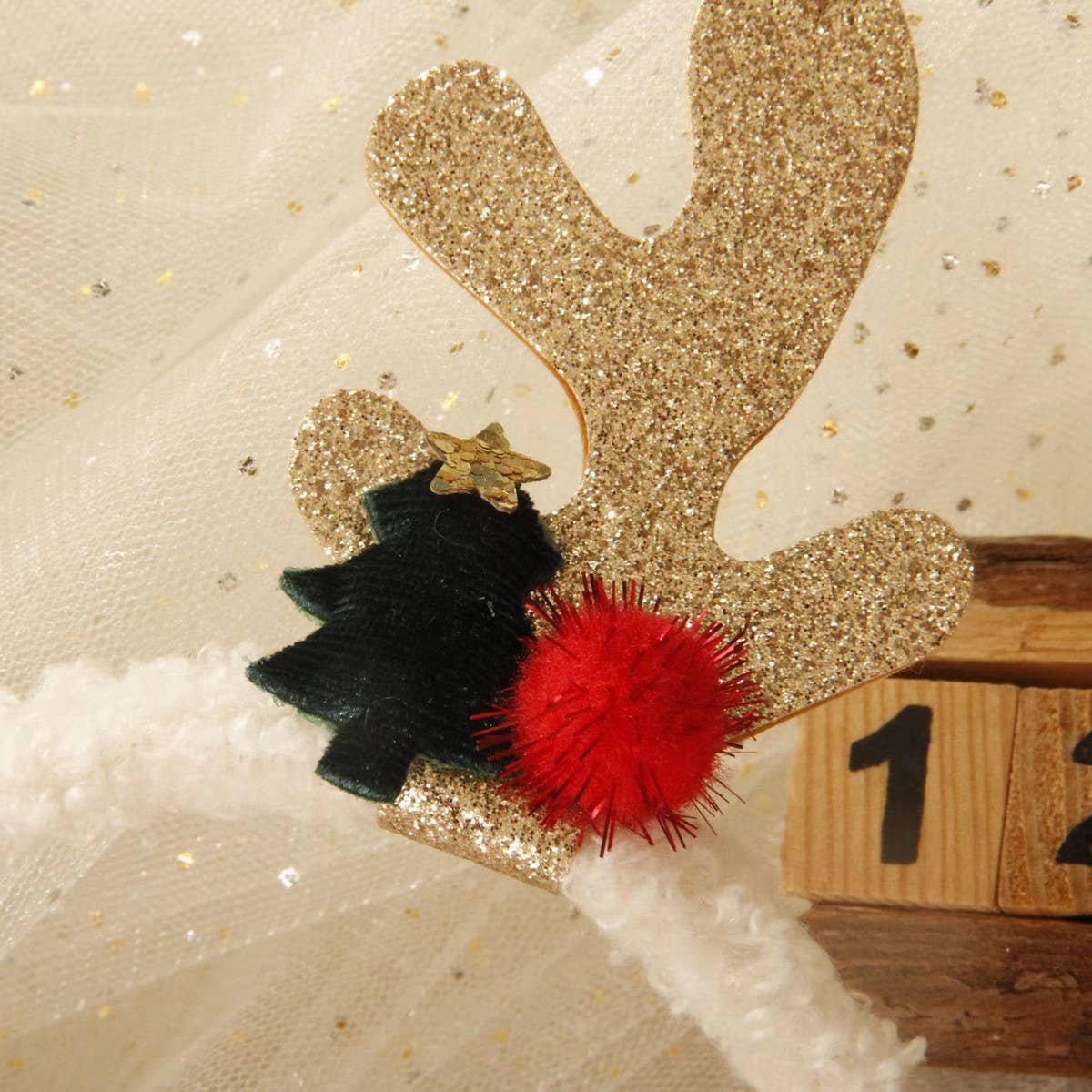 HOLIDAY GIFT CUTE DEER ANTLER CHRISTMAS HEADBAND