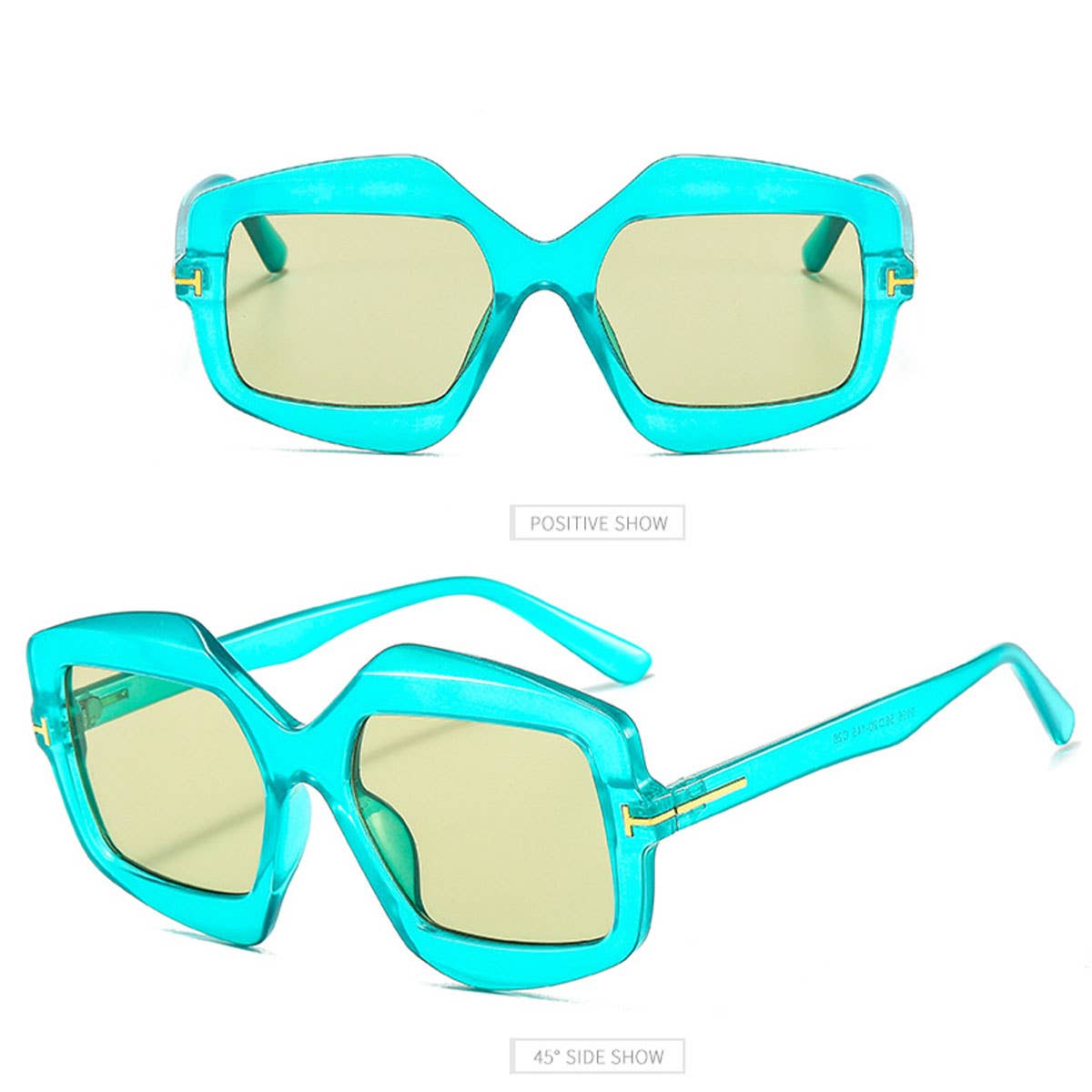 NEW T-SHAPED IRREGULAR TRENDY COLORFUL SUNGLASSES_CWASG0377