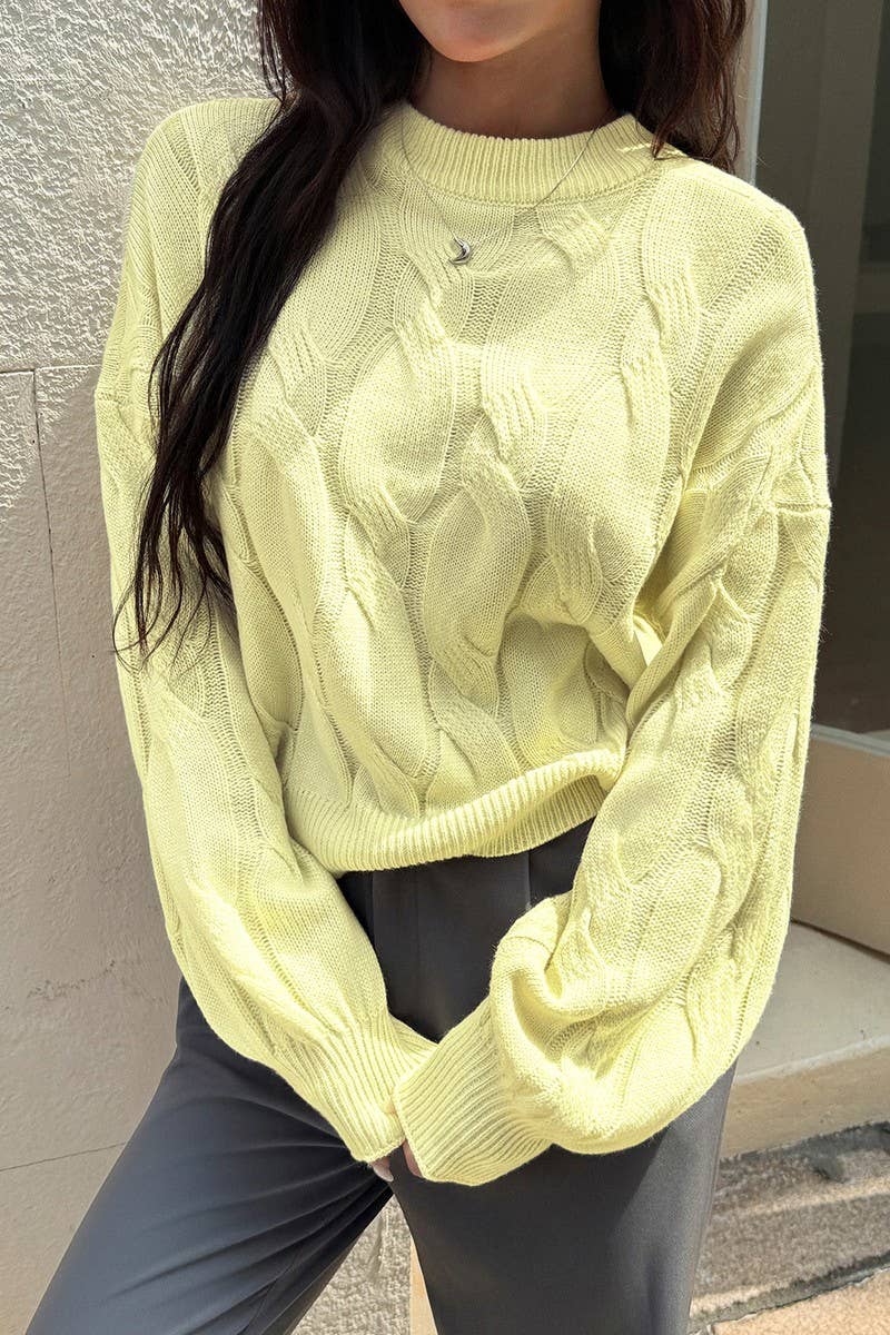 CWOSWL07488_CASUAL SOLID PULLOVER LONG SLEEVE SWEATER
