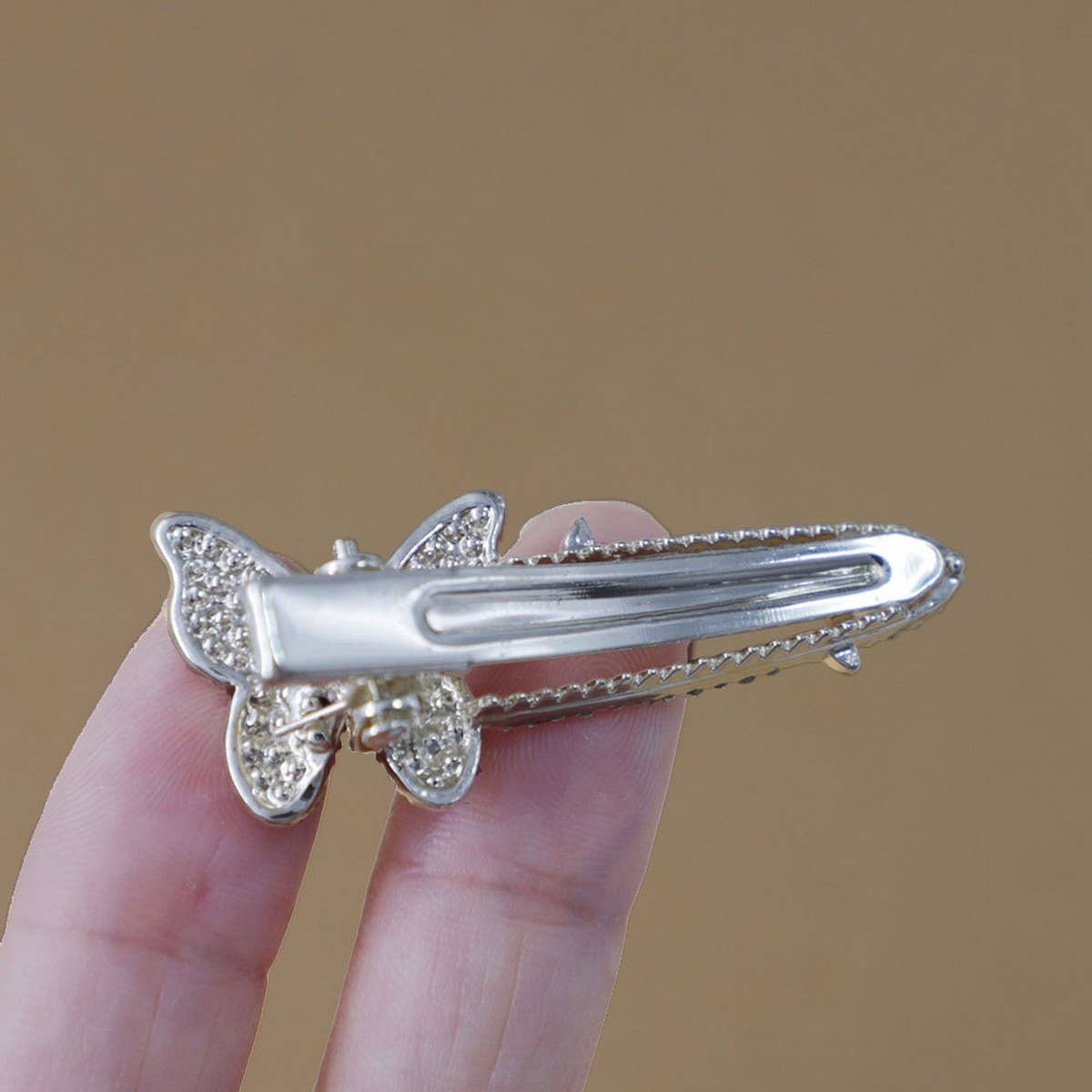 BUTTERFLY DIAMOND SIDE CLIP BANGS CLIP HAIRPIN_CWAHA4718