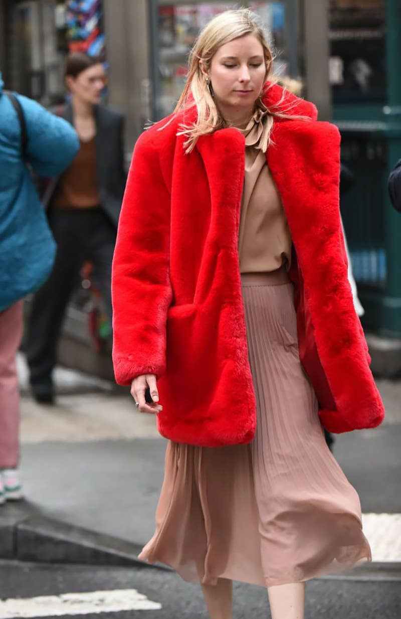 Fluffy, warm, elegant, casual and loose coat