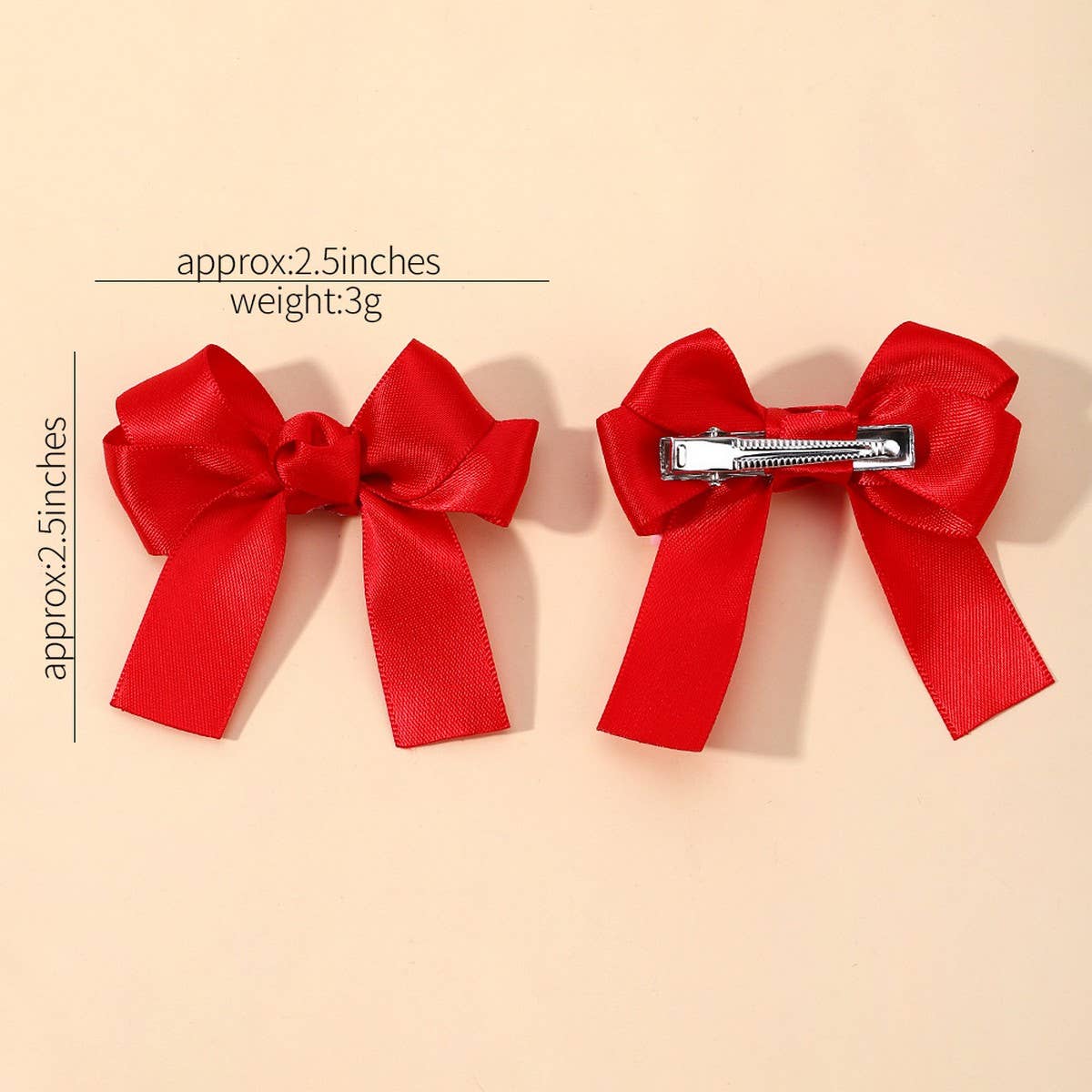 Candy Color Butterfly Bow Hair Clips Set for Girls_CWAHA6739