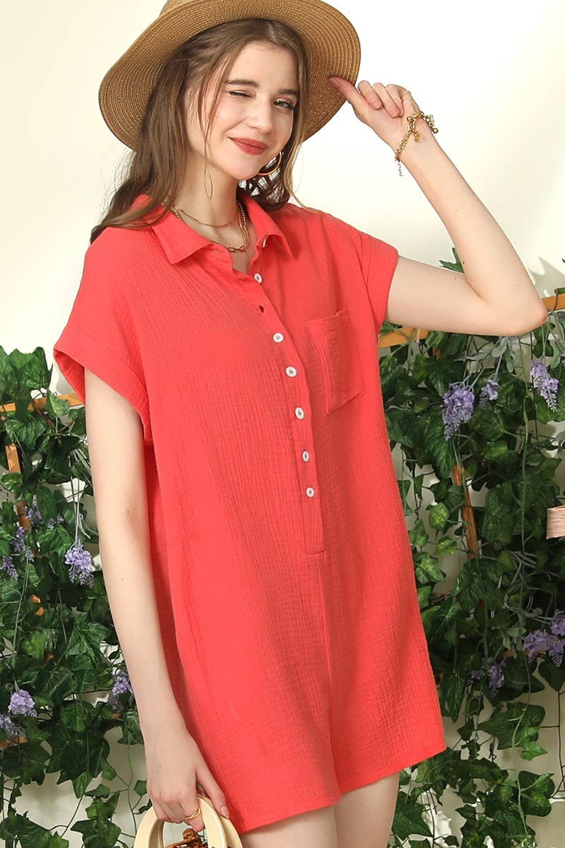 CWSJS227_JOHNNY COLLARS BUTTON CLOSER JUMPSUIT ROMPER