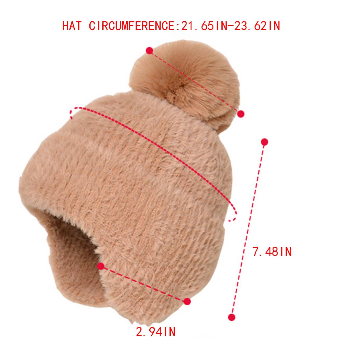 WINTER WARM AND STYLISH FUR BALL BEANIE