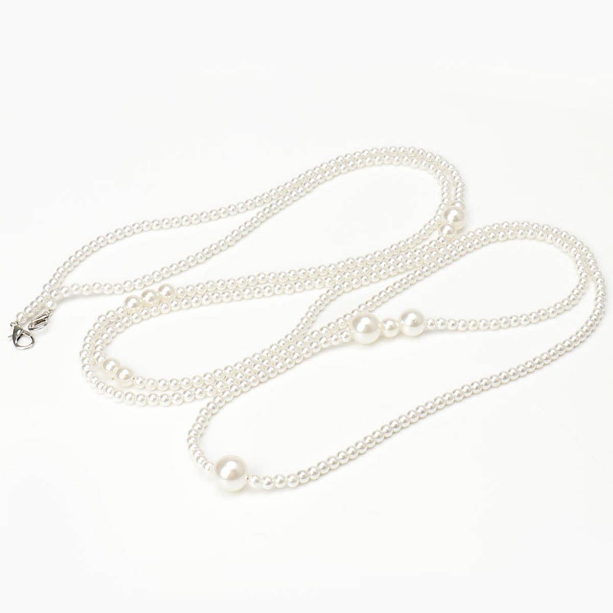 French pearl light luxury long waist chain