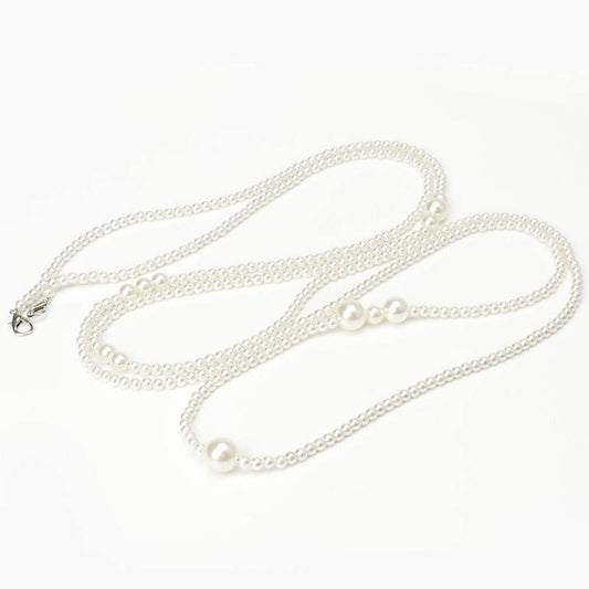 French pearl light luxury long waist chain