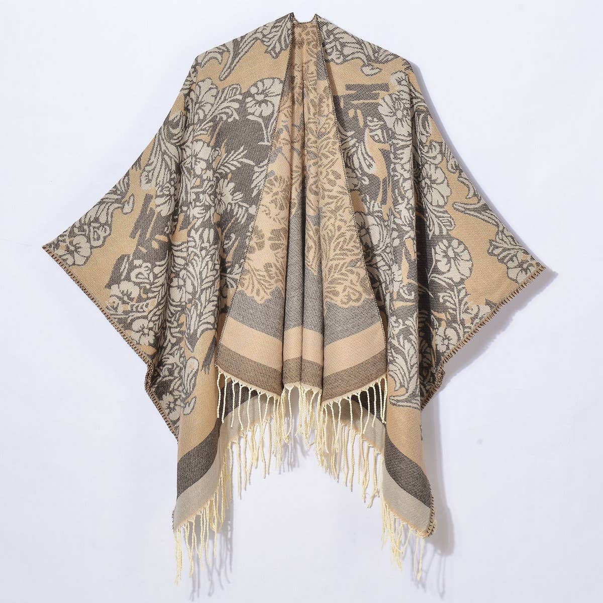 2024 NEW TASSEL CARDIGAN WITH SHAWL_CWASC0955