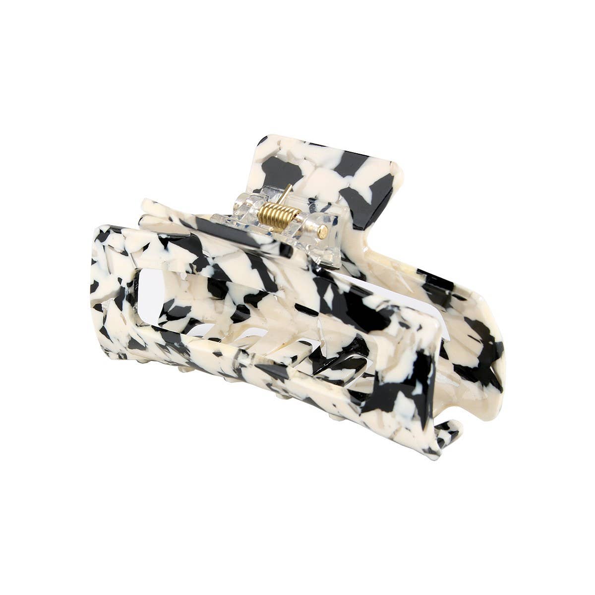 CWAHA07434_ACETAATE RECTANGLE HAIR CLAW CLIP 8.2CM