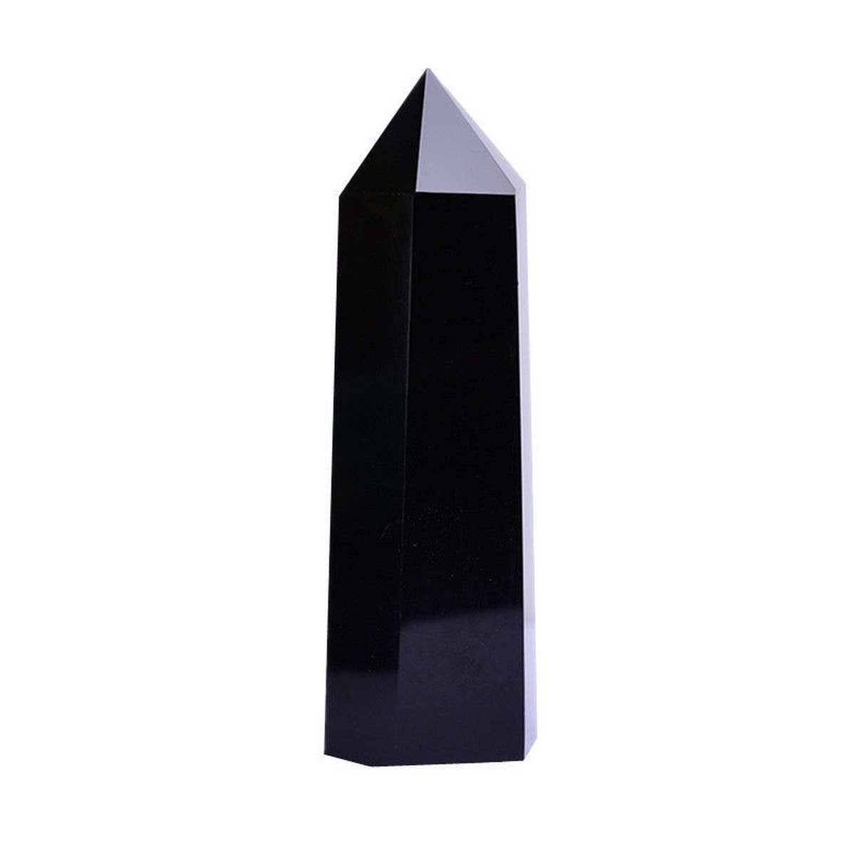 Obsidian Crystal Point Hex Tower_CWMM8110