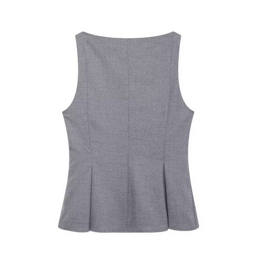 Stylish Buttoned Boat Neck Shirt ??Casual Look_CWTHT0240