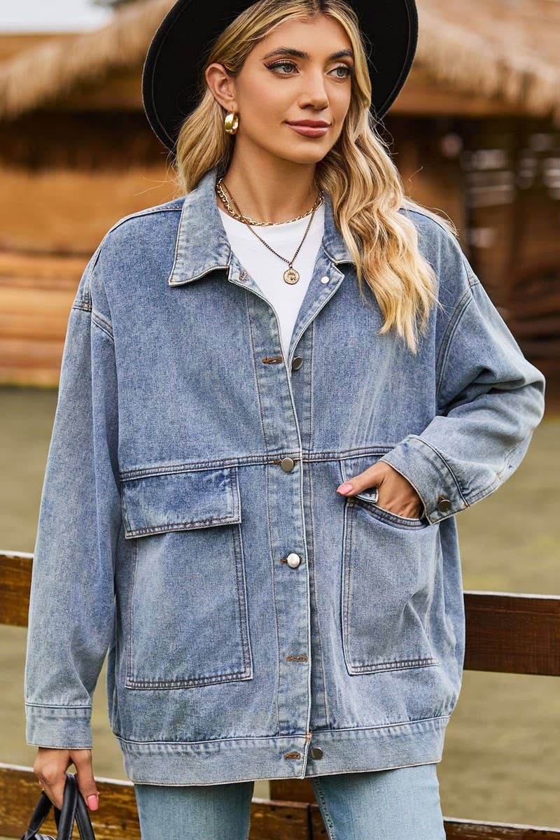 CWJJ00095_VINTAGE CLASSIC LOOSE FIT DENIM JACKET