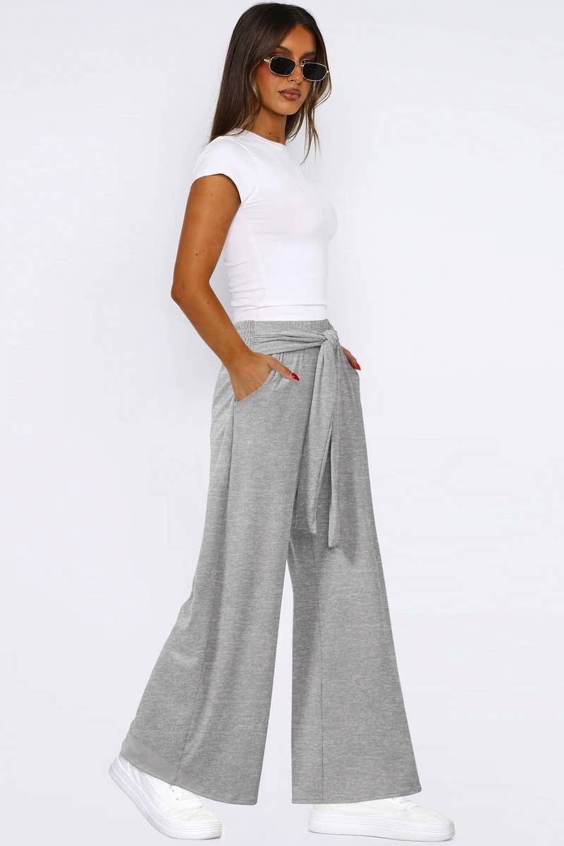CWBLP2173_SOLID DRAWSTRING WIDE LEG SOFT YOGA PANTS