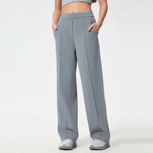 Women's Loose Fit Airy Wide-Leg Sport Pants