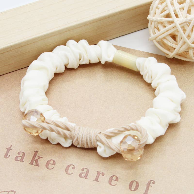 WOMEN BOW RUBBER BAND HAIR SCRUNCHIES_CWAHA0137