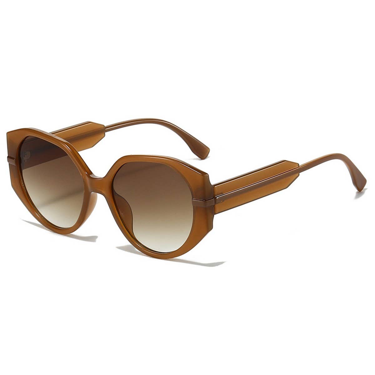 FULL FRAME ROUND FASHION SUNGLASSES