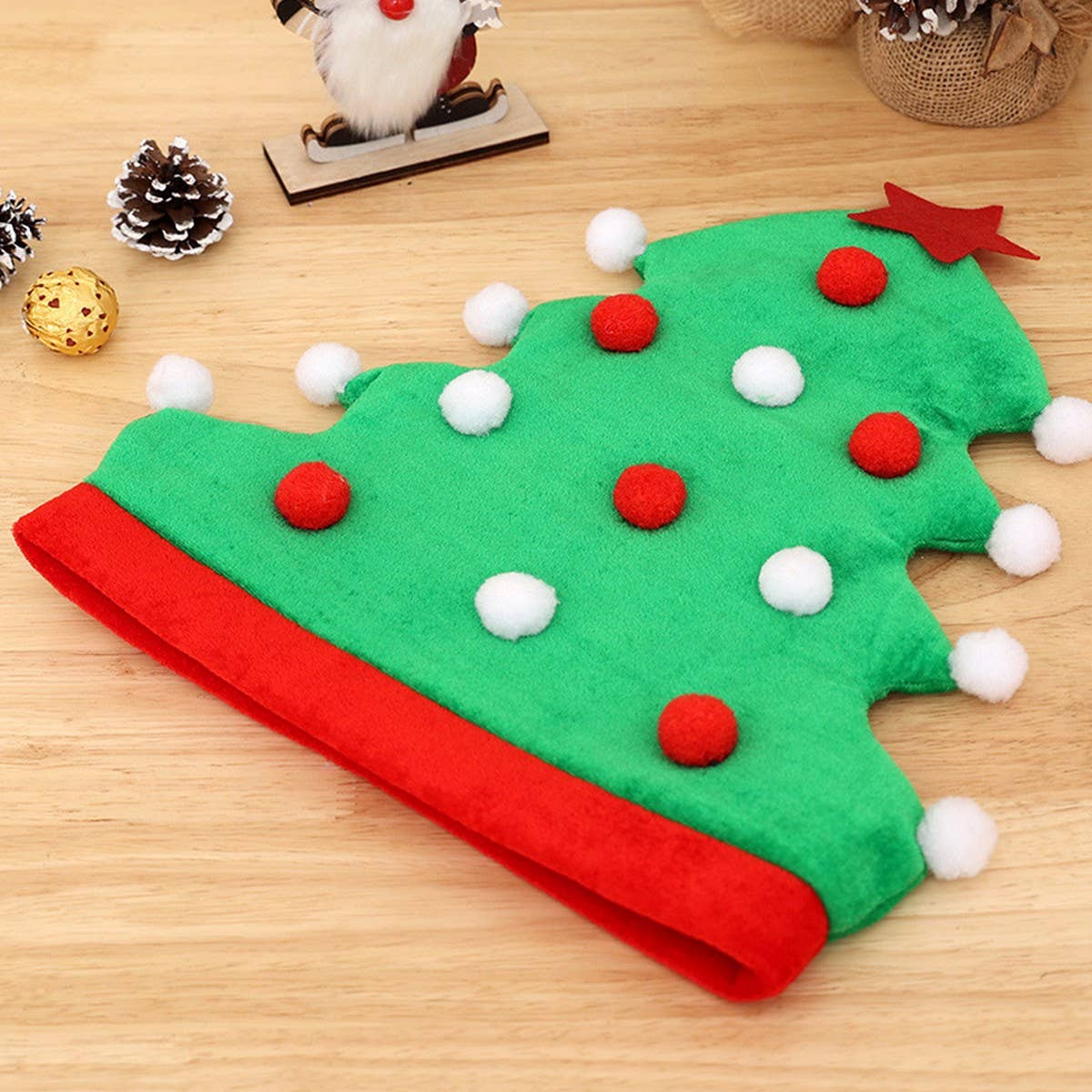CWAH1817_Christmas Tree Hat Elf Santa Hat