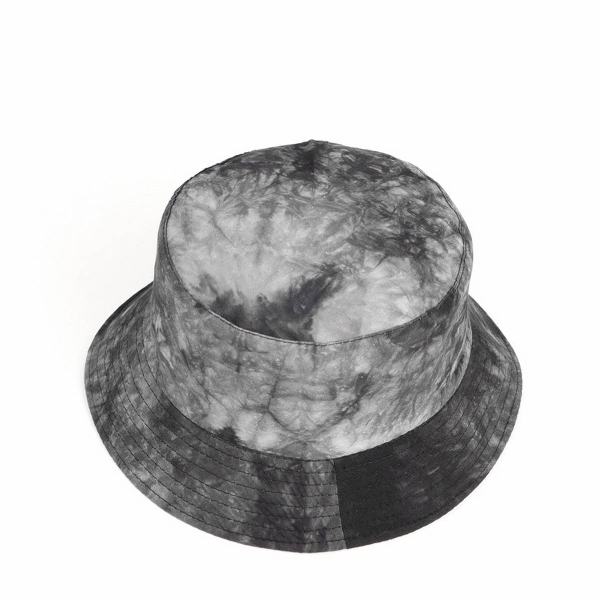 CWAH3280_TRENDY TIE-DYE DOUBLE-SIDED BUCKET HAT SUN HAT