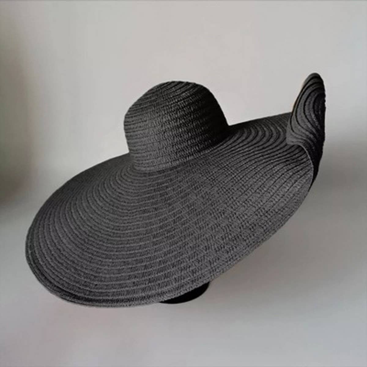 Summer oversized brim straw hat for women_CWAH3399