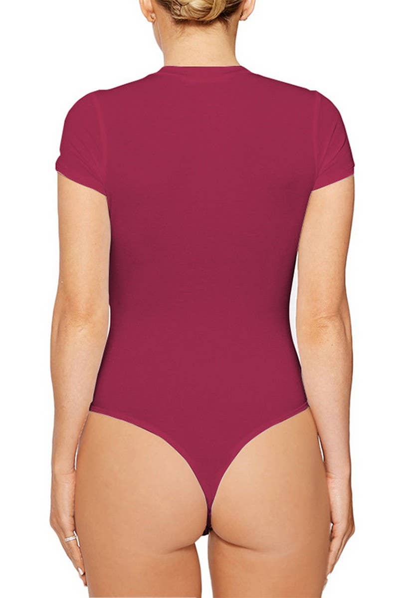 CWSJS1371_SUMMER NEW CASUAL SHORT-SLEEVED TIGHTS