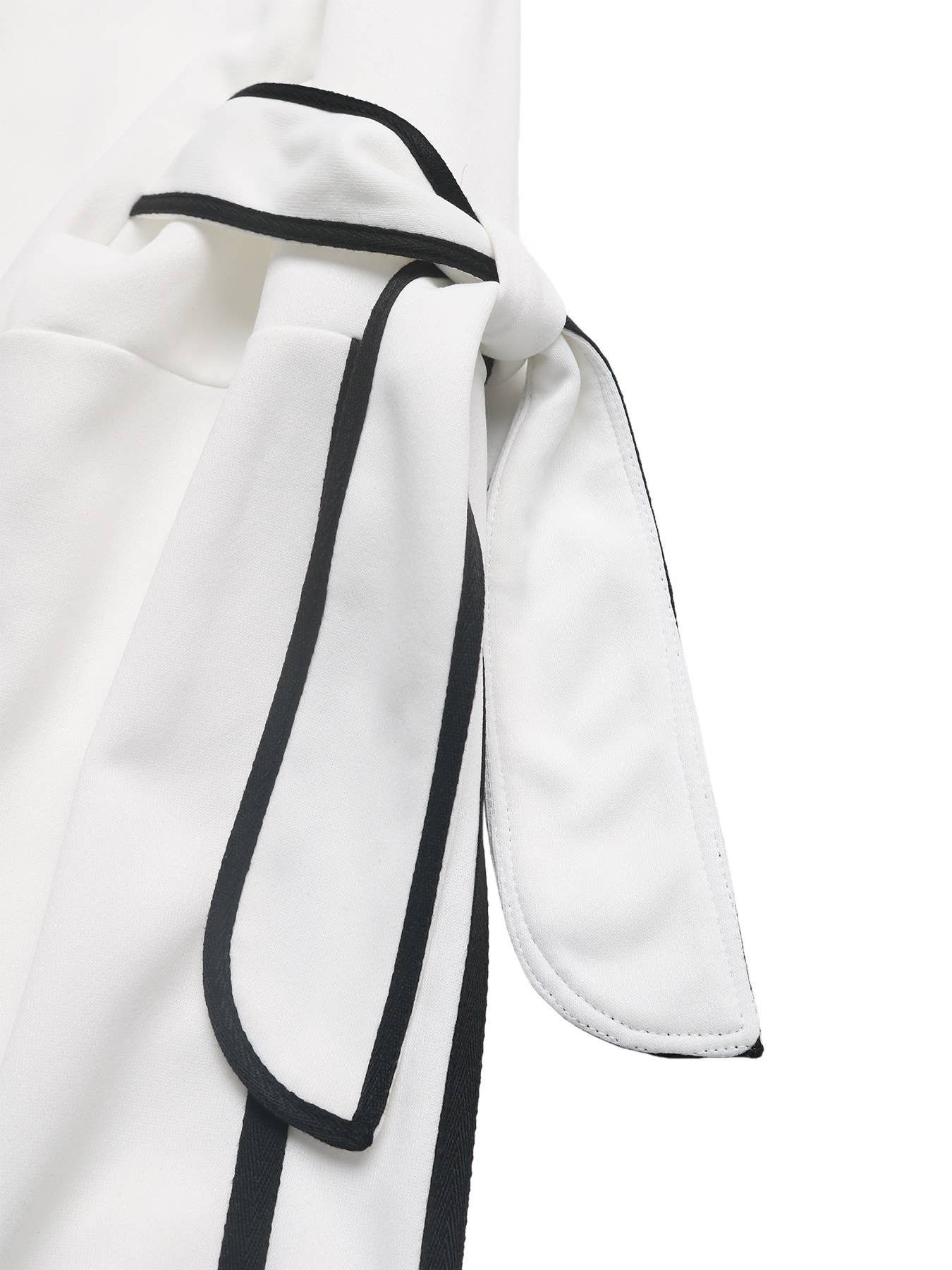 Color-blocking three-dimensional bow hoodie