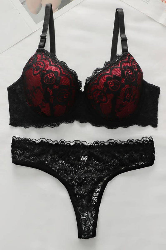 CWMU00301_SEXY UNDERWIRE LACE EROTIC LINGERIE SET