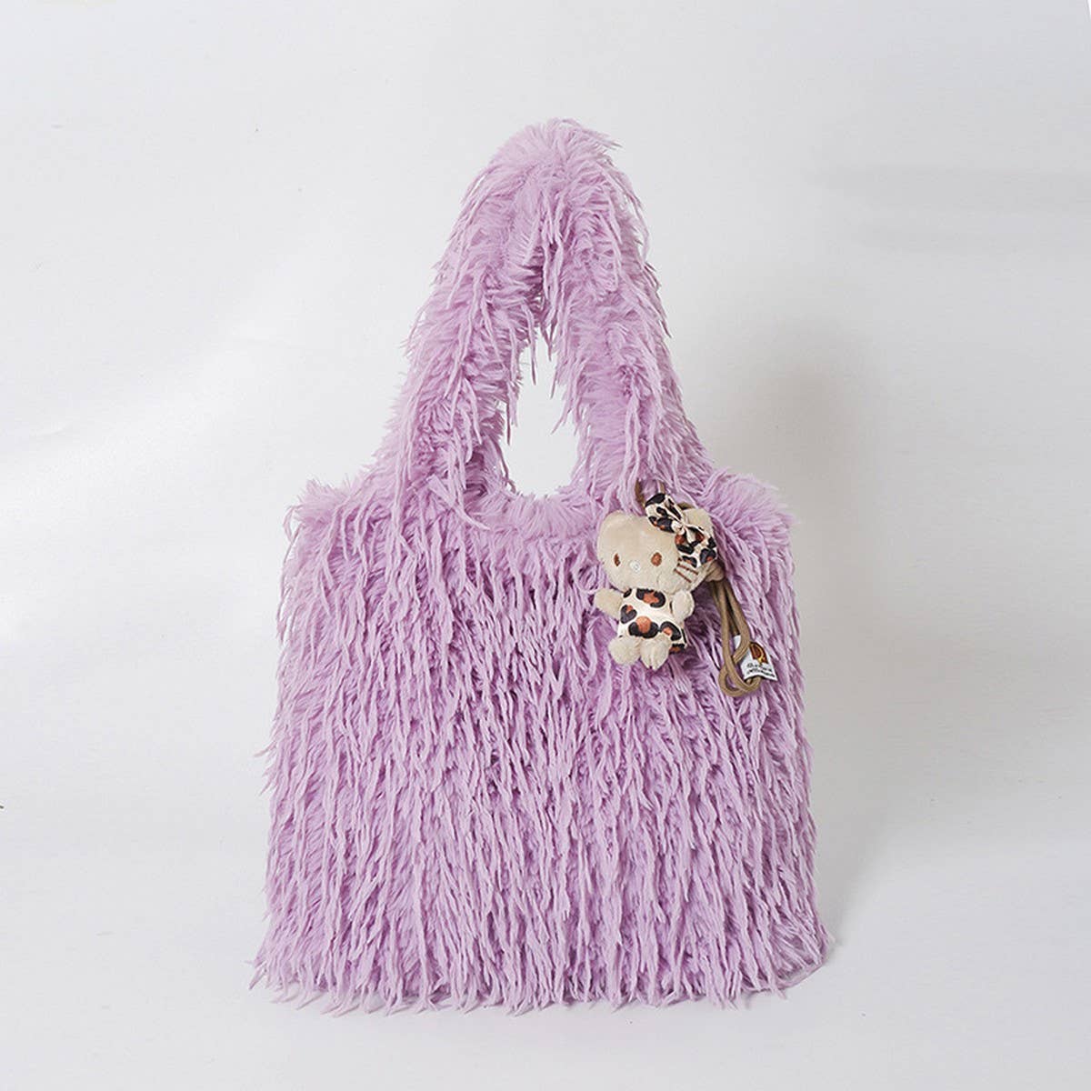 Soft Lamb Fur Tote Bag Women Fashion Handbag_CUAB00575