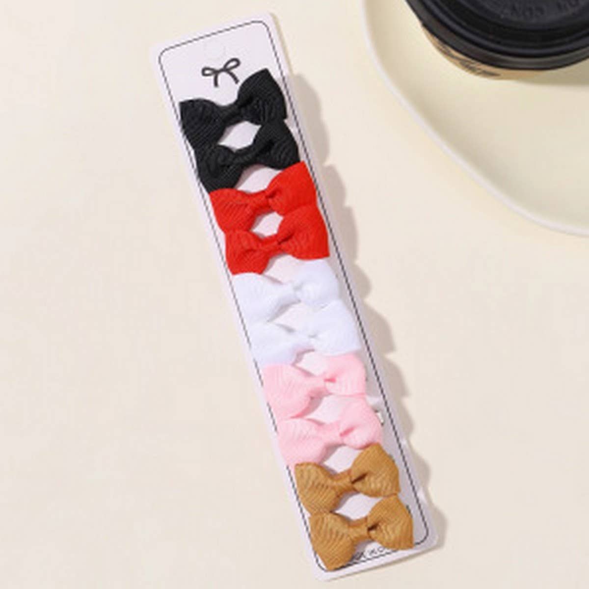 Kids Bow Hair Clips with Neck Bow Design