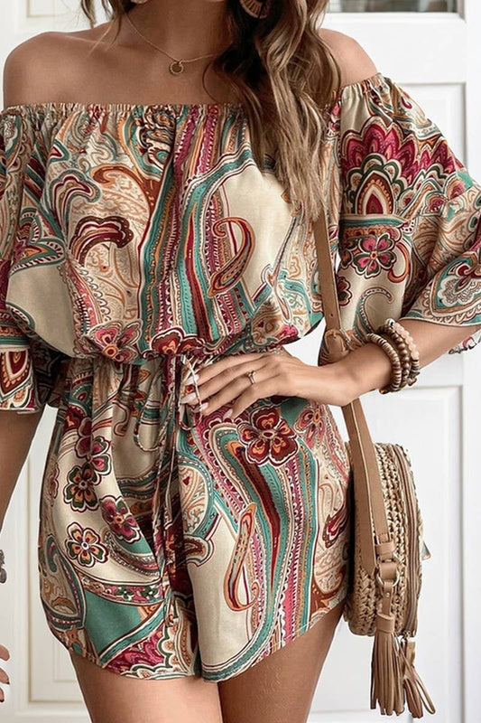CWSJS1097_ETHNIC STYLE PRINTED OFF-SHOULDER JUMPSUIT
