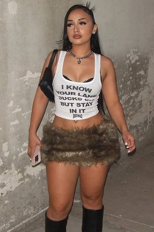 CWTTK0872_LETTER PRINT SLIM FIT SLEEVELESS TANK TOP