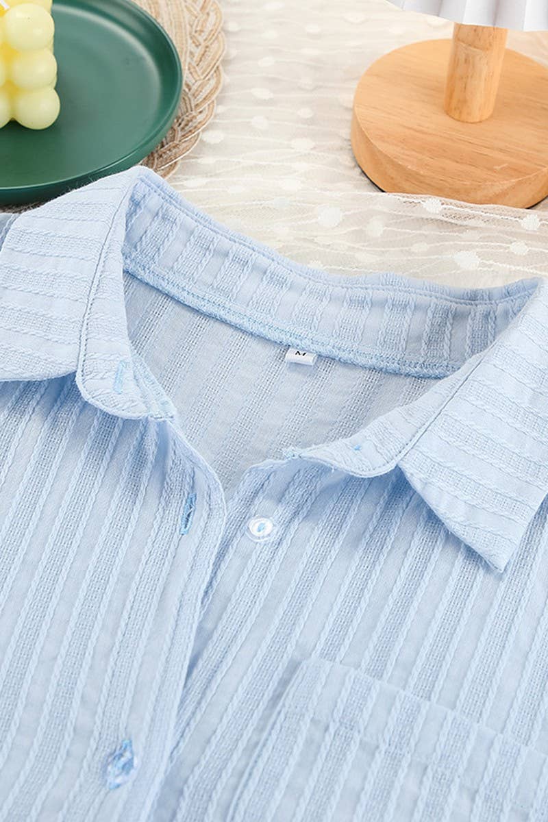 CWSPJ0310_COTTON LANTERN SLEEVE SHORTS PAJAMA SET