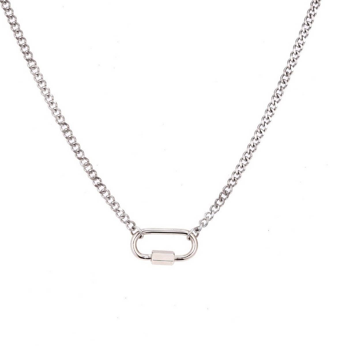 PERSONALIZED CREATIVE STAINLESS STEEL NECKLACE_CWMM3922