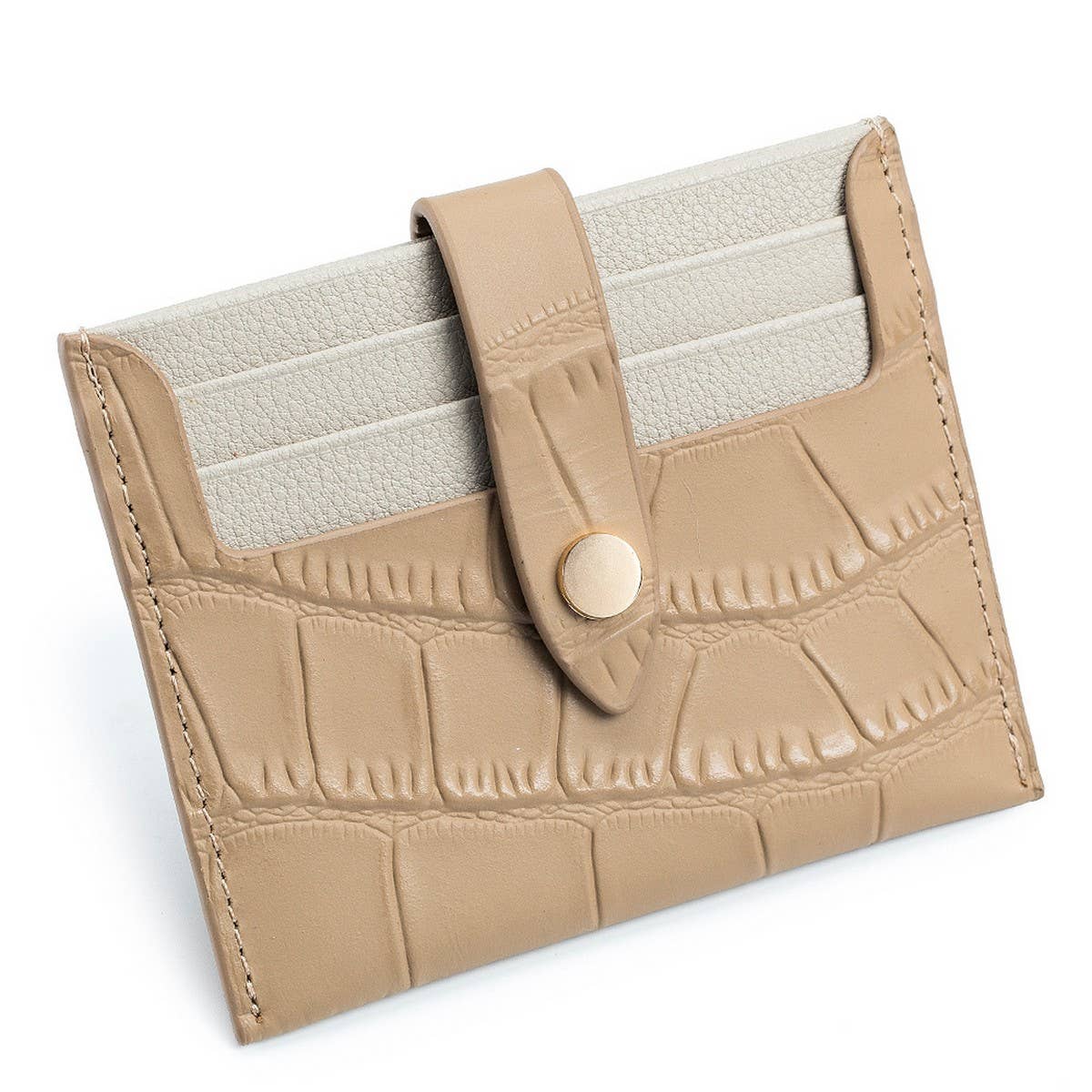 SMALL CROCODILE PATTERN LEATHER COIN PURSE CARD BAG_CWAB3887