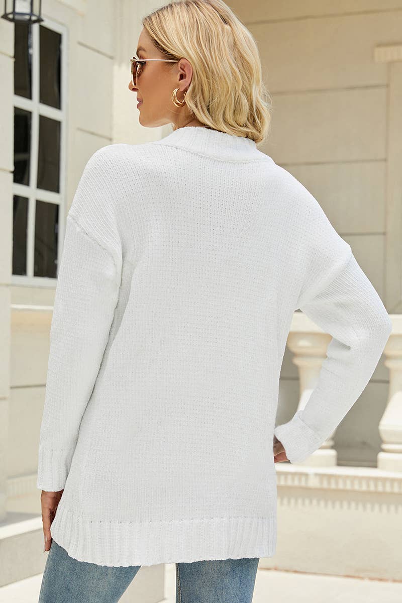 CWOSWL614 Oversized Off Shoulder Crew Neck Pullover  Sweater