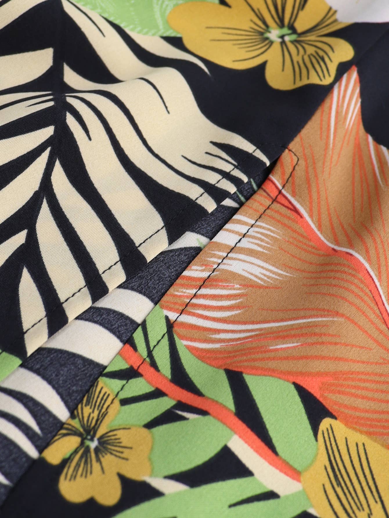 Casual patchwork printed halter dress two-piece