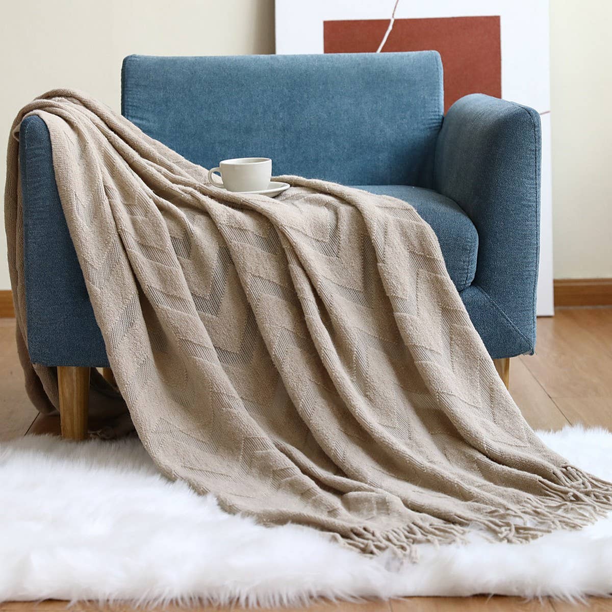 KNITTED SLEEP BLANKET WEIGHTED BLANKET COVER