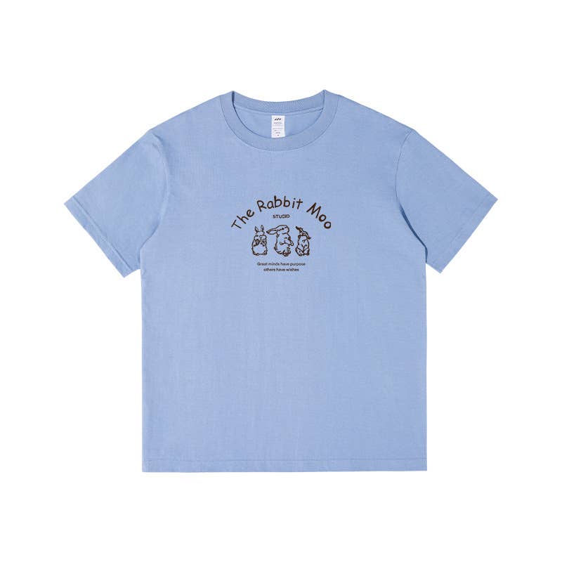 CWTTS0938_ALPHABET ANIMAL PRINT ROUND NECK CASUAL T SHIRT