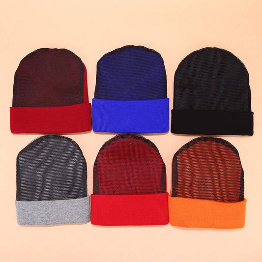 STREET DANCE PLUS WEAR-RESISTANT MESH KNITTED HAT_CWAH2126