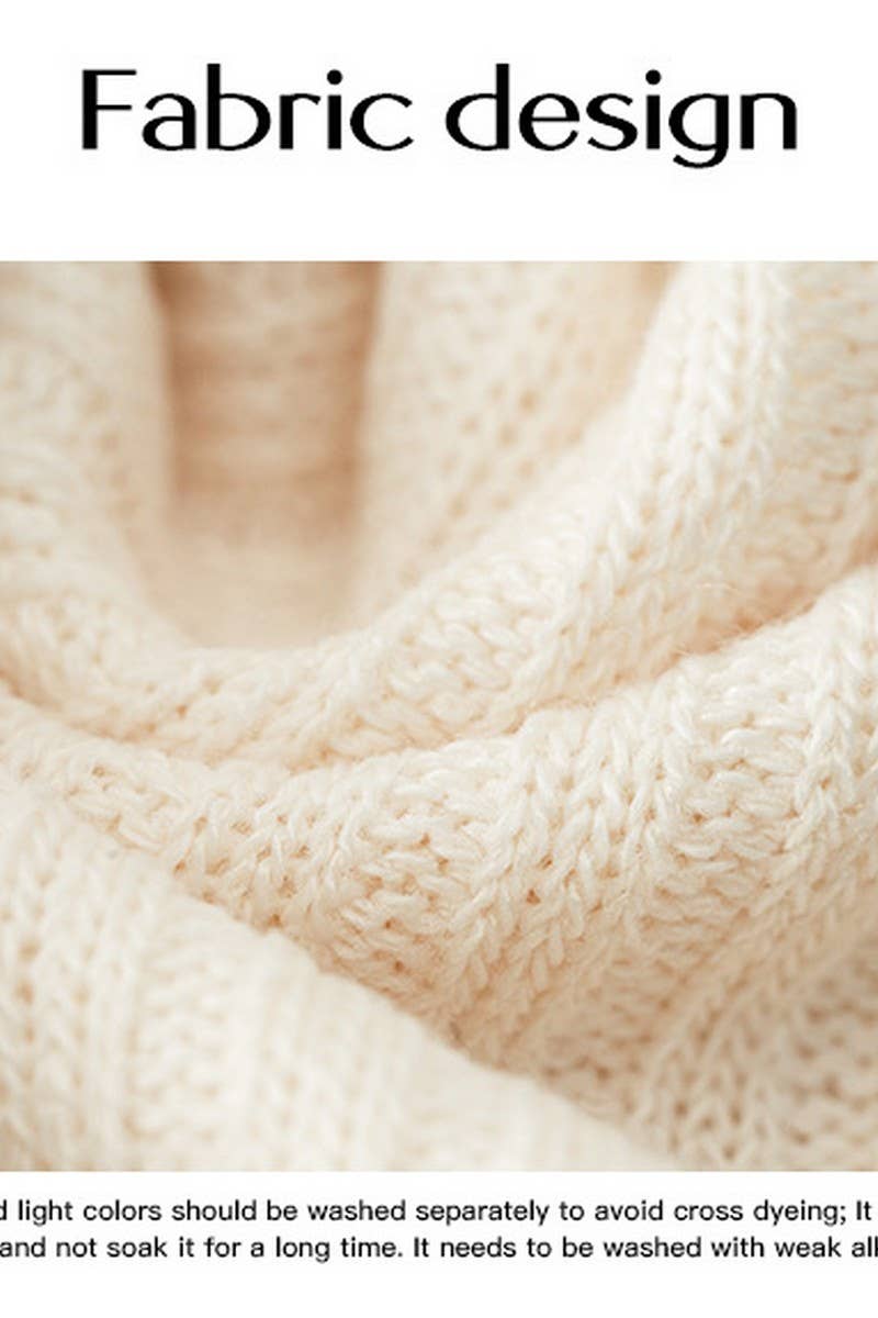 CWOSWL6508_HALF TURTLENECK SEQUIN PANEL KNITTED TOP