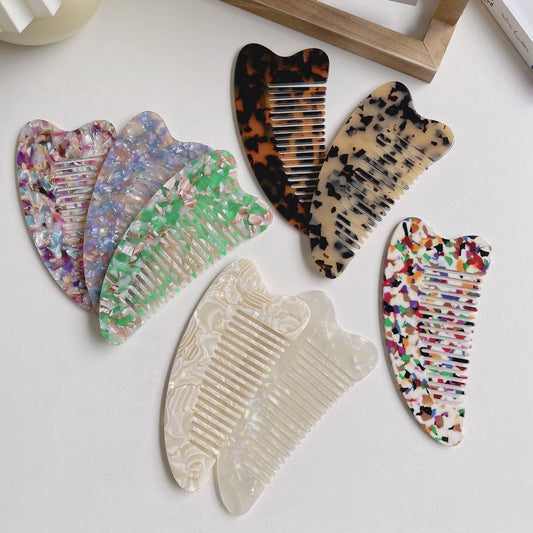 FASHIONABLE HEART LARGE FINE TOOTH HAIR COMB