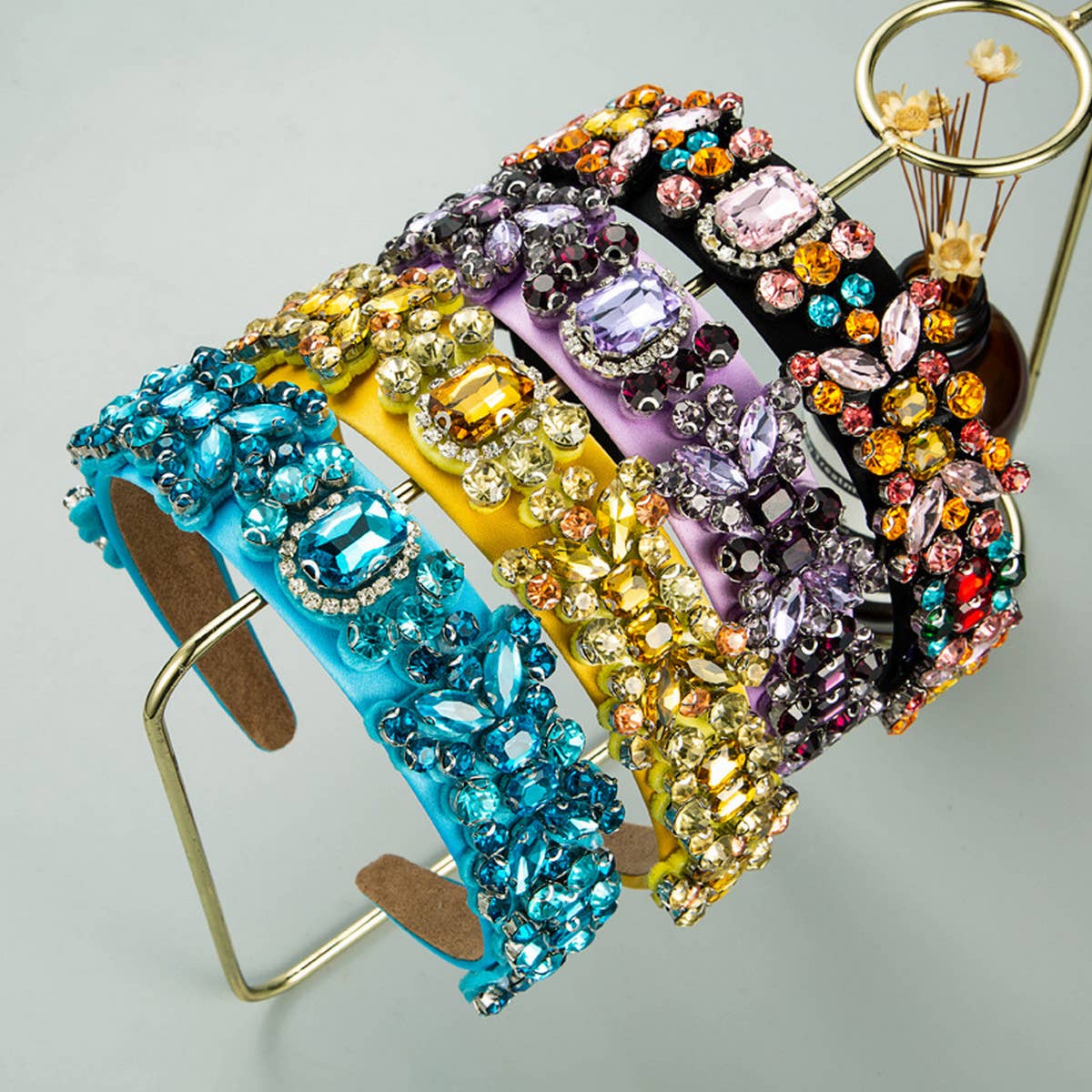 FASHION RETRO DIAMOND HEADBAND_CWAHA1981