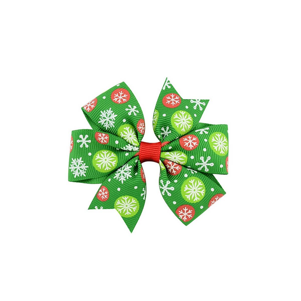 Christmas Snowman Bell Bow Hair Clip for Girls