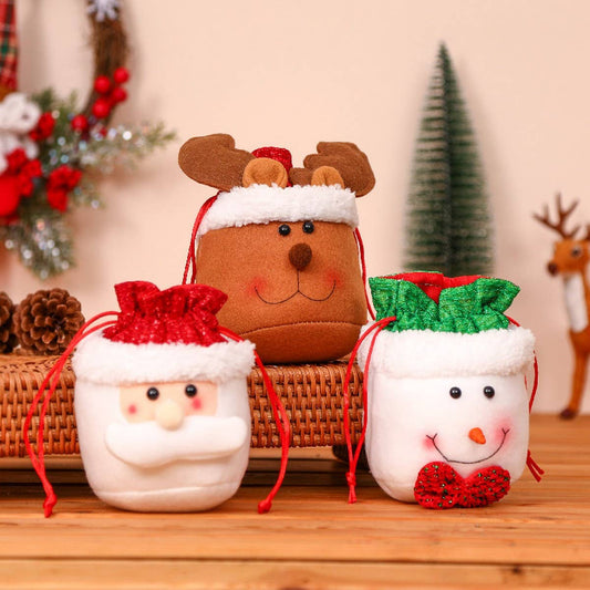 CHRISTMAS APPLE BAG SMALL GIFT TOTE BAG