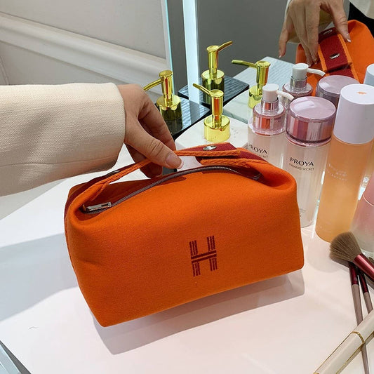 PORTABLE CANVAS BAG LARGE CAPACITY COSMETIC BAG_CWAB4367