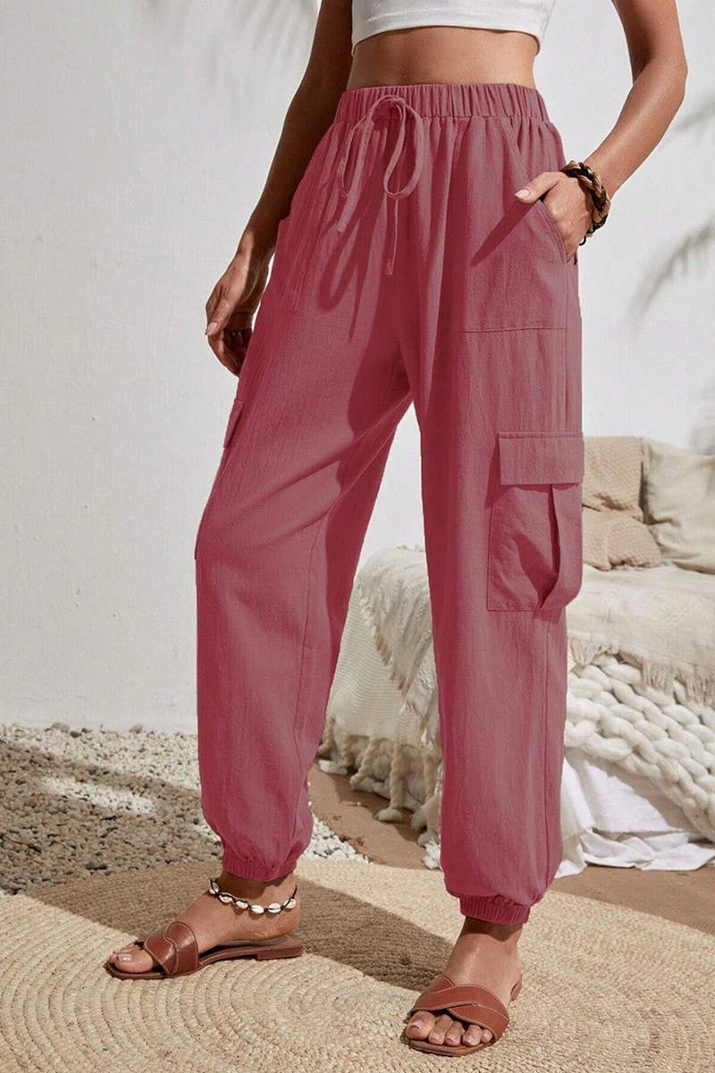 CWBLP1866_SPRING AND SUMMER SOLID COLOR CASUAL OVERALLS