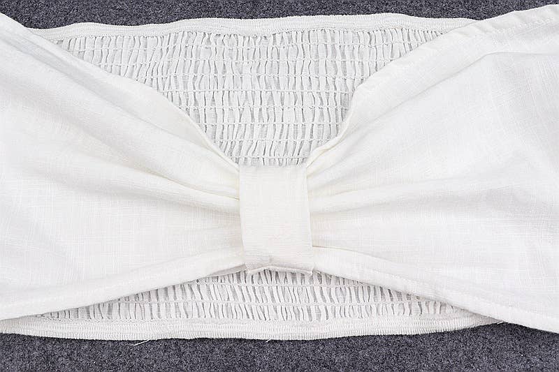 Bow Knot Cropped Long Sleeve Top