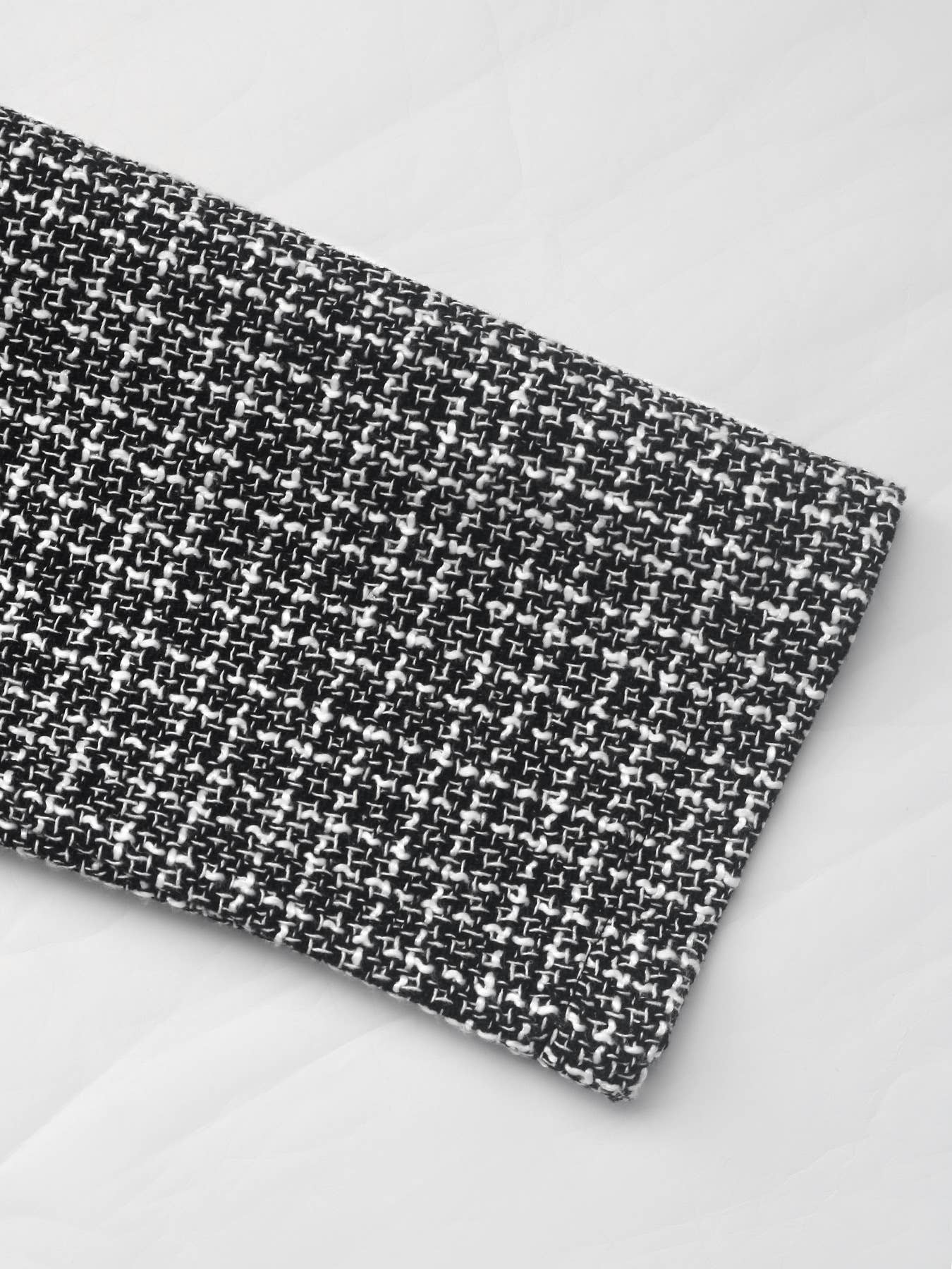 DESIGN SENSE PLAID SINGLE-BREASTED CARDIGAN