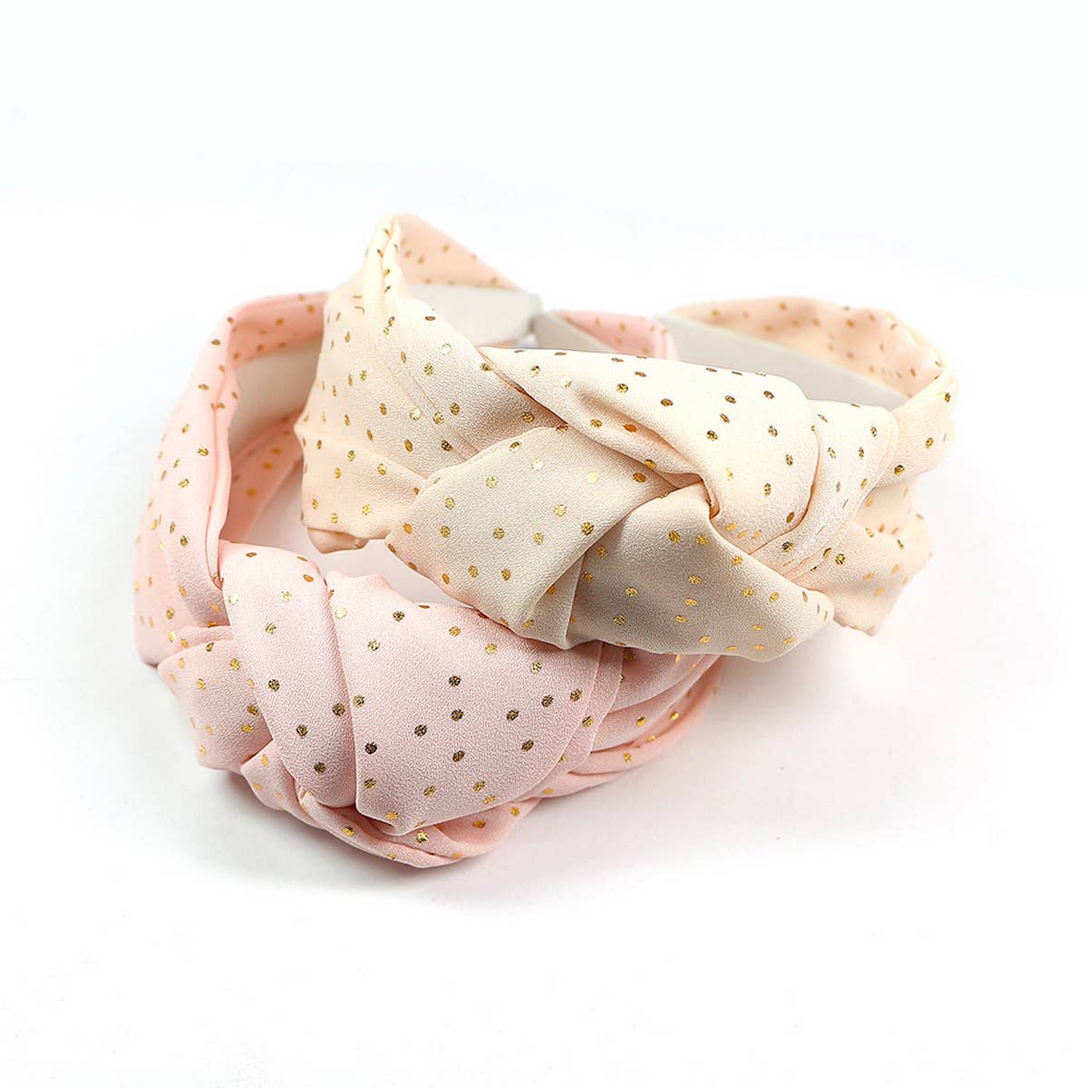 NEW POLKA DOT KNOTTED WIDE-BRIMMED HEADBAND_CWAHA0988