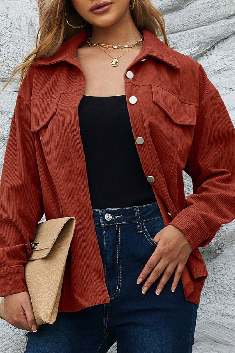 CWTSTL2121_WINTER CORDUROY LONG SLEEVE SHIRT TOP