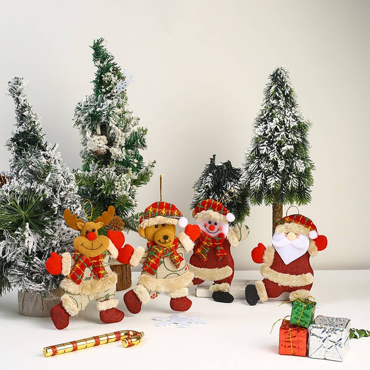 CHRISTMAS CLOTH FIGURINE CHRISTMAS TREE PENDANT