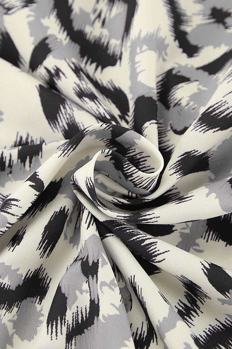 CWSPJ0386_LEOPARD PRINT CARDIGAN LONG SLEEVE PANTS PAJAMAS